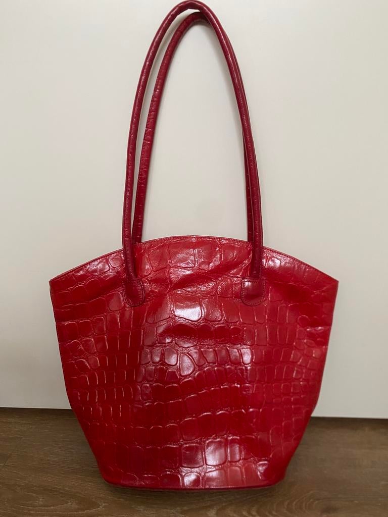 Rode tas van bag it!, Ophalen of Verzenden, Zo goed als nieuw, Rood, Handtas