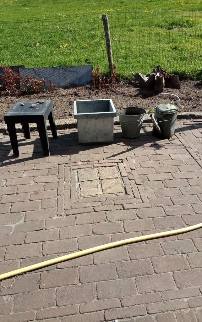 Zinken  tuin decoratie, Ophalen, Gebruikt, Minder dan 30 cm, Rond