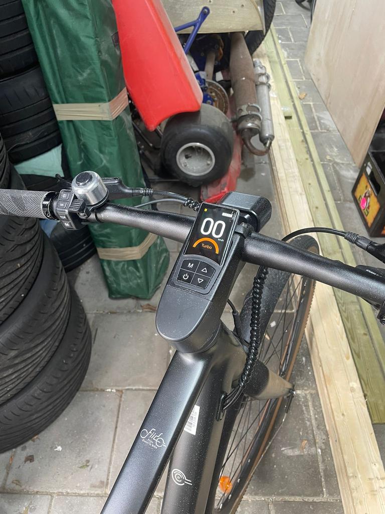 El ktrische Stadsfiets - 25/32 km/u, Zo goed als nieuw, 50 km per accu of meer, 55 tot 59 cm, Ophalen
