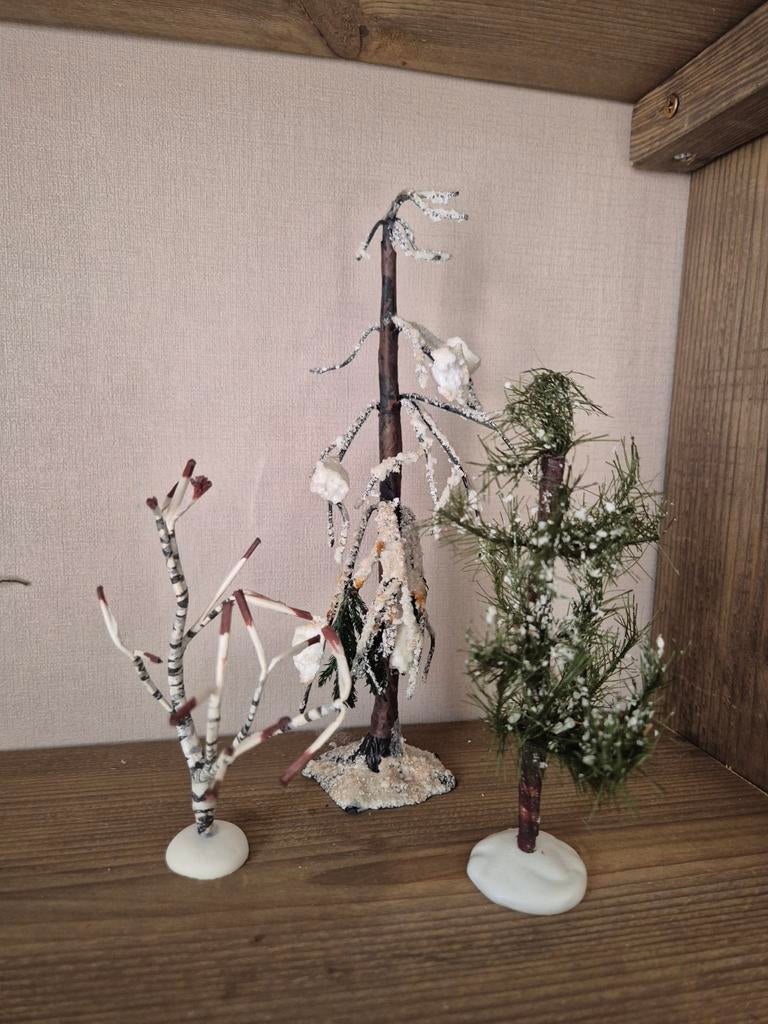 Lemax bomenset Kerstdorp kersthuisjes, Ophalen of Verzenden, Zo goed als nieuw