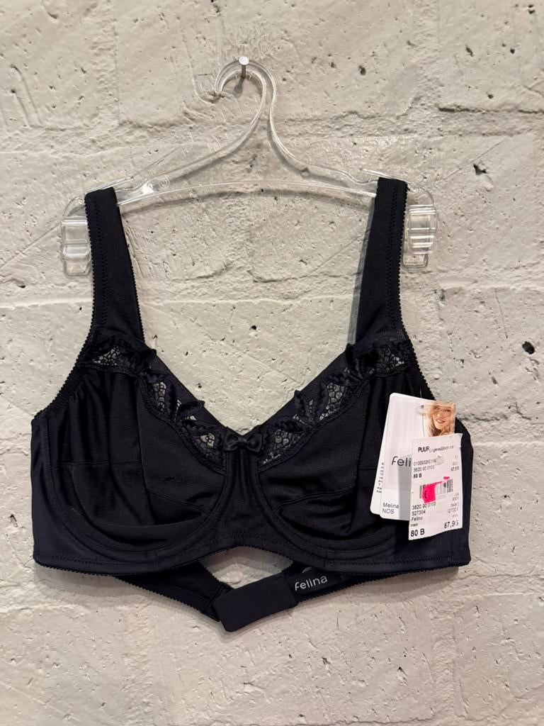 Felina bh maat 80B NIEUW!! Nu €25,-, Kleding | Dames, Ophalen of Verzenden, Zwart, BH