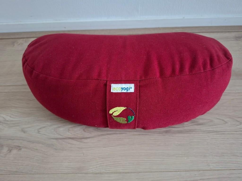 Meditatiekussen (rood – ecoyogi), Sport en Fitness, Yoga en Pilates, Ophalen, Zo goed als nieuw, Overig