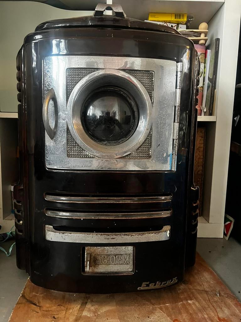 Fobrux gietijzeren gaskachel Vintage, Huis en Inrichting, Ophalen, Gebruikt, Gas, Vrijstaand