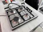 RVS Gasstel Bosch - Elektrische Ontsteker - Gasslang, Witgoed en Apparatuur, Kookplaten, Ophalen, Gebruikt, 4 kookzones, Gas