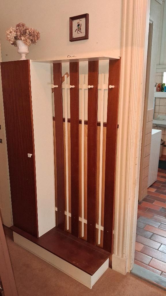Vintage gangkast met kapstok, Huis en Inrichting, Woonaccessoires | Kapstokken, Zo goed als nieuw, Wandkapstok, 150 tot 200 cm