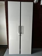 Hoogglans witte Pax kastdeur 50x229 met zwarte handgrepen, Ophalen, 200 cm of meer, Zo goed als nieuw, Minder dan 25 cm