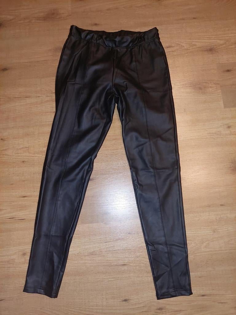 Zwarte kunstleren legging, Legging, Zwart, Maat 40/42 (M), Ophalen of Verzenden