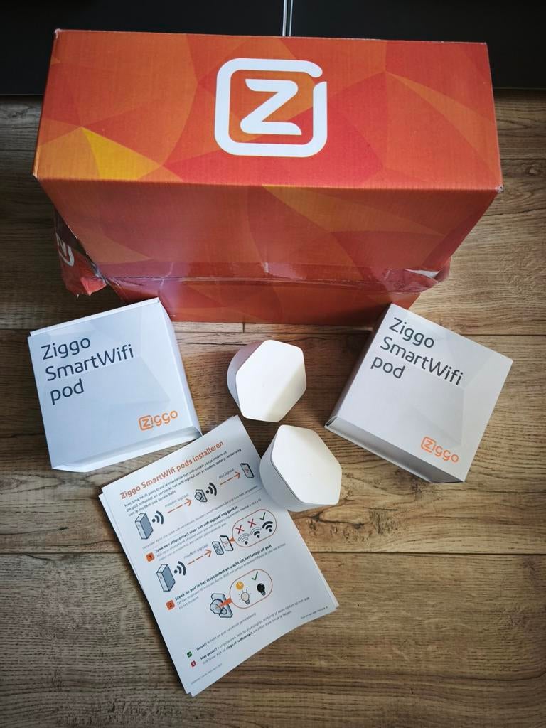 Ziggo SmartWifi pods voor beter wifi signaal (2 stuks), Ophalen of Verzenden, Zo goed als nieuw, Ziggo