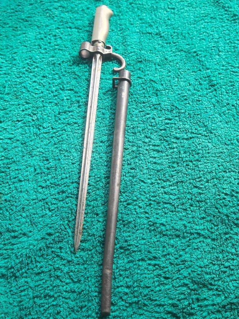 Ingekorte Franse M1886 Lebel Bajonet, Verzamelen, Ophalen of Verzenden, Landmacht, Overige gebieden, Mes of Dolk
