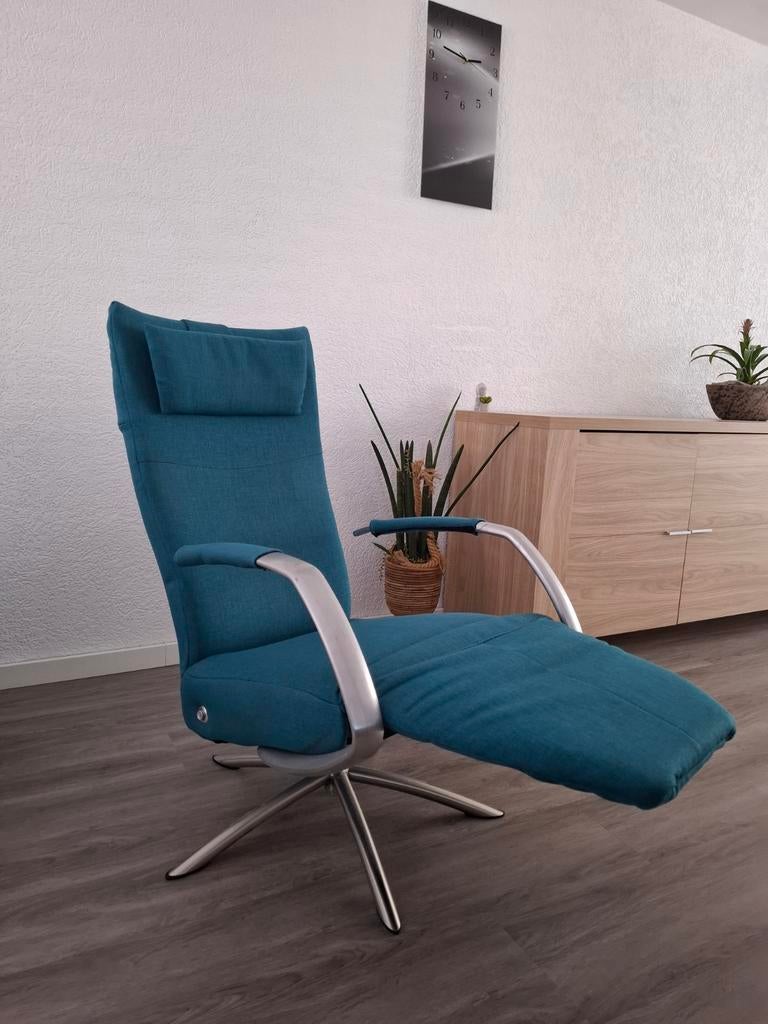 Relax Fauteuil Oceaan Blauw, Ophalen, Zo goed als nieuw, Stof