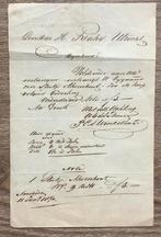Antieke factuur rekening 1870 Amsterdam antiek handschrift, Verzenden
