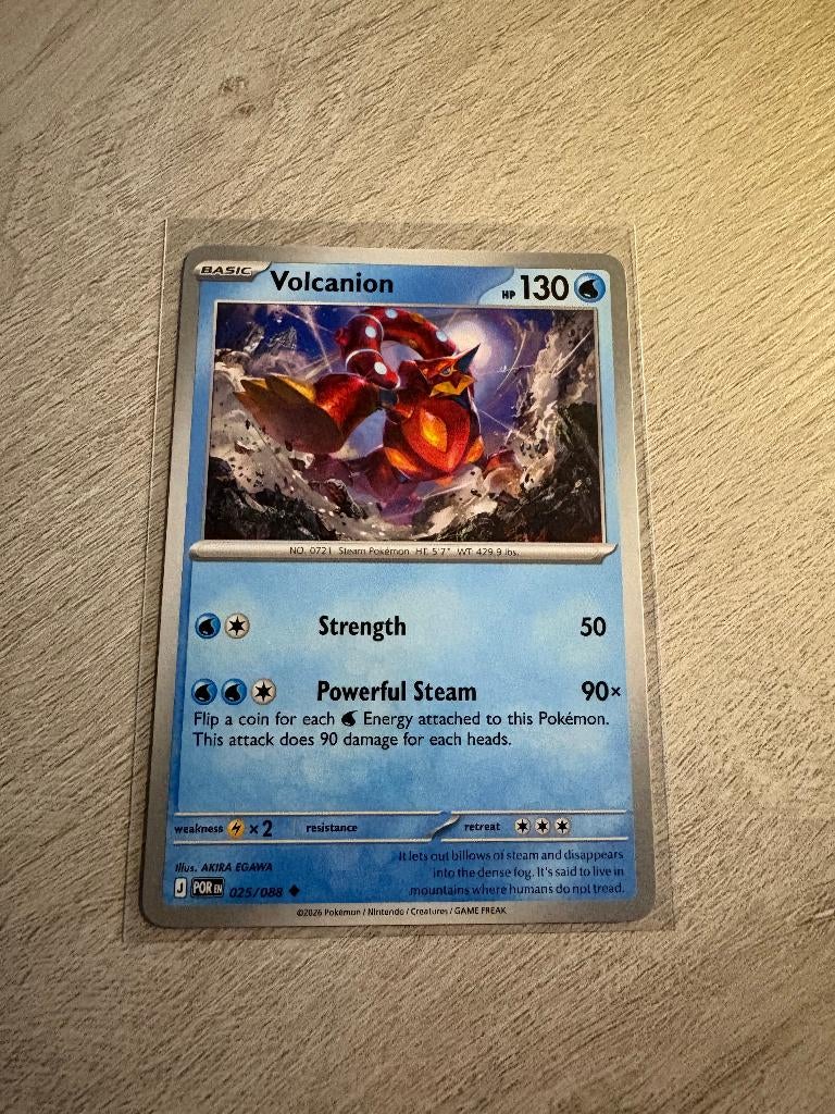 Volcanion 025/088 Perfect Order - Pokémon Kaart, Ophalen of Verzenden, Nieuw, Losse kaart