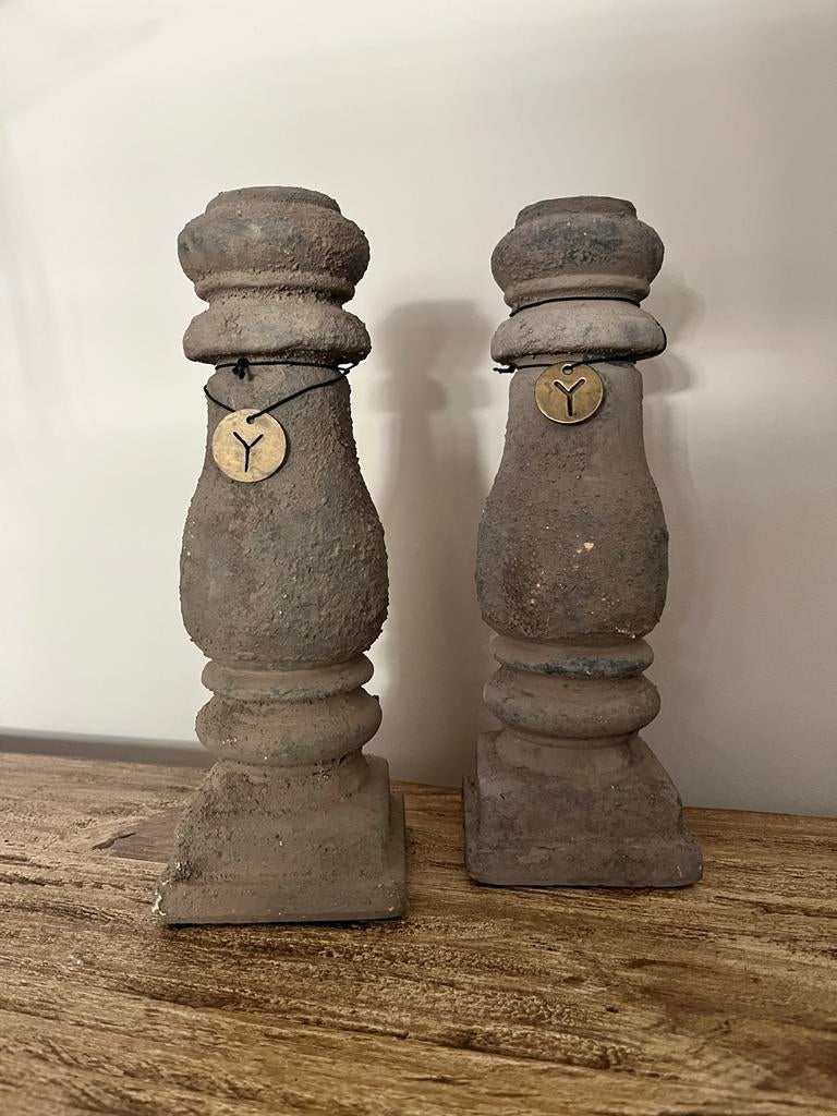 Landelijk Kandelaars Set - 25cm Hoog, Ophalen, Overige materialen, Gebruikt, 25 tot 50 cm