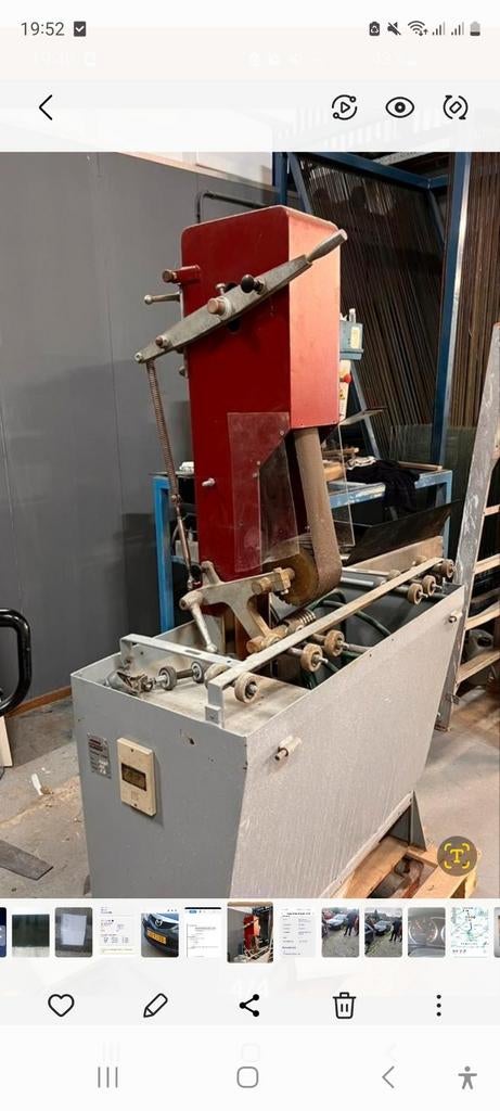 Bandschuurmachine  glas schuurmachine, Ophalen of Verzenden