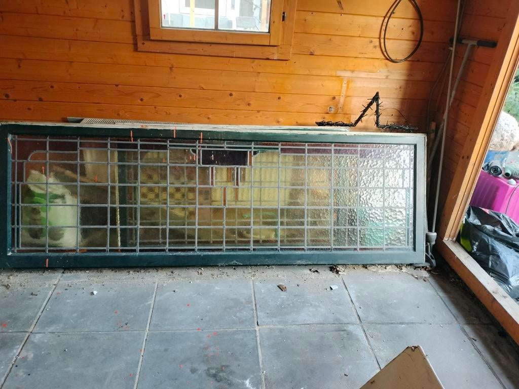 Glas in lood, Doe-het-zelf en Verbouw, Glas en Ramen, Ophalen of Verzenden, Minder dan 80 cm, Glas in lood, Minder dan 80 cm