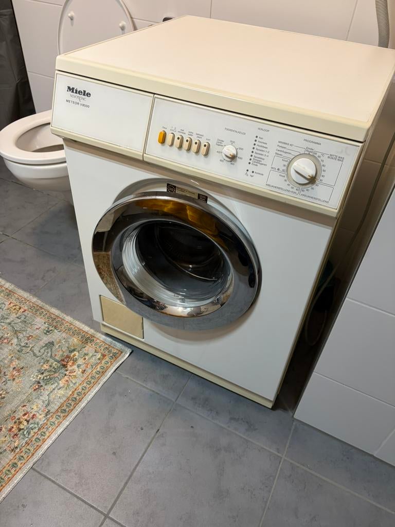 Wasmachine Miele, Witgoed en Apparatuur, Wasmachines, Ophalen, Gebruikt, 1200 tot 1600 toeren, 85 tot 90 cm