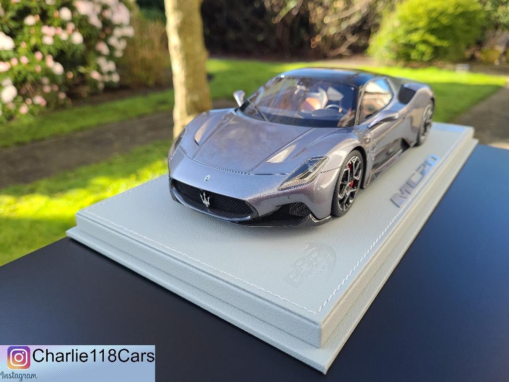 BBR 1/18 Maserati MC20 – Grigio Mistero / Gloss Black Roof, Ophalen of Verzenden, Nieuw, Overige merken