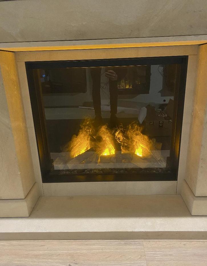 Elektrische Faber e-Matrix Mood 800/650 I Waterdamphaard, Huis en Inrichting, Kachels, Zo goed als nieuw, Inbouw, Overige soorten