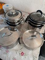 Pannen, Keramische plaat, Pannenset, Ophalen of Verzenden, Zo goed als nieuw