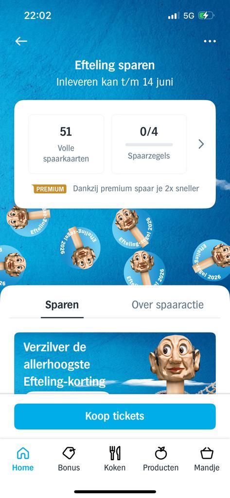 AH Efteling kortingskaarten AKTIE 🫶, Verzamelen, Supermarktacties, Albert Heijn, Ophalen