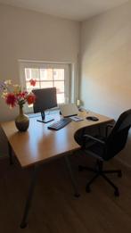 Hoekbureau 160x120 - verstelbare hoogte, Huis en Inrichting, Bureaus, Ophalen, Zo goed als nieuw