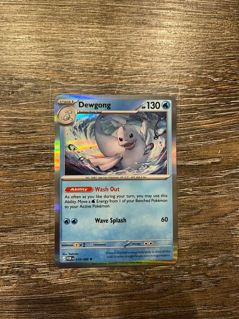Dewgong POR 019/088 holo, Ophalen of Verzenden, Zo goed als nieuw