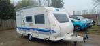 Hobby 30 caravan met moover en voortent, Rondzit, Hobby, Dwarsbed, Particulier