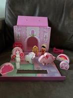 meeneem kasteel met houten inrichting, Kinderen en Baby's, Speelgoed | Houten speelgoed, Ophalen, Zo goed als nieuw