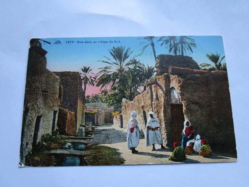 Ansichtkaart Algerije - Rue dans un Village du sud, Verzenden, Voor 1920, Gelopen, Frankrijk