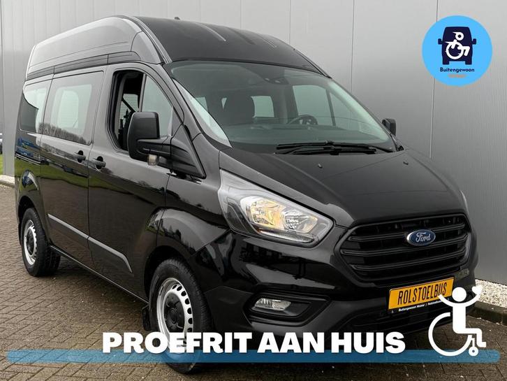 Ford Transit Custom 2021 Automaat (Airco) Handgas Zelfrijder, Auto's, Bestelauto's, Bedrijf, Te koop, Aangepast voor mindervaliden