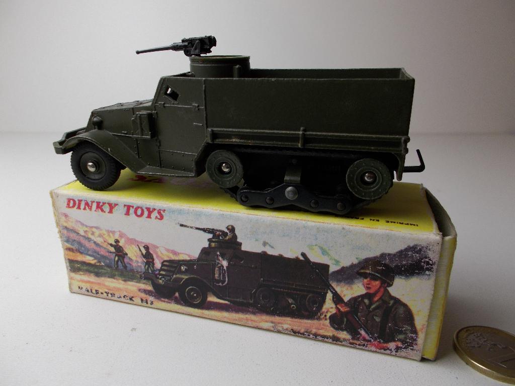 Dinky Toys France Militaire 1/43 - Half-track M3 (Réf. 822) - Occasion (manque Mitraillette)
