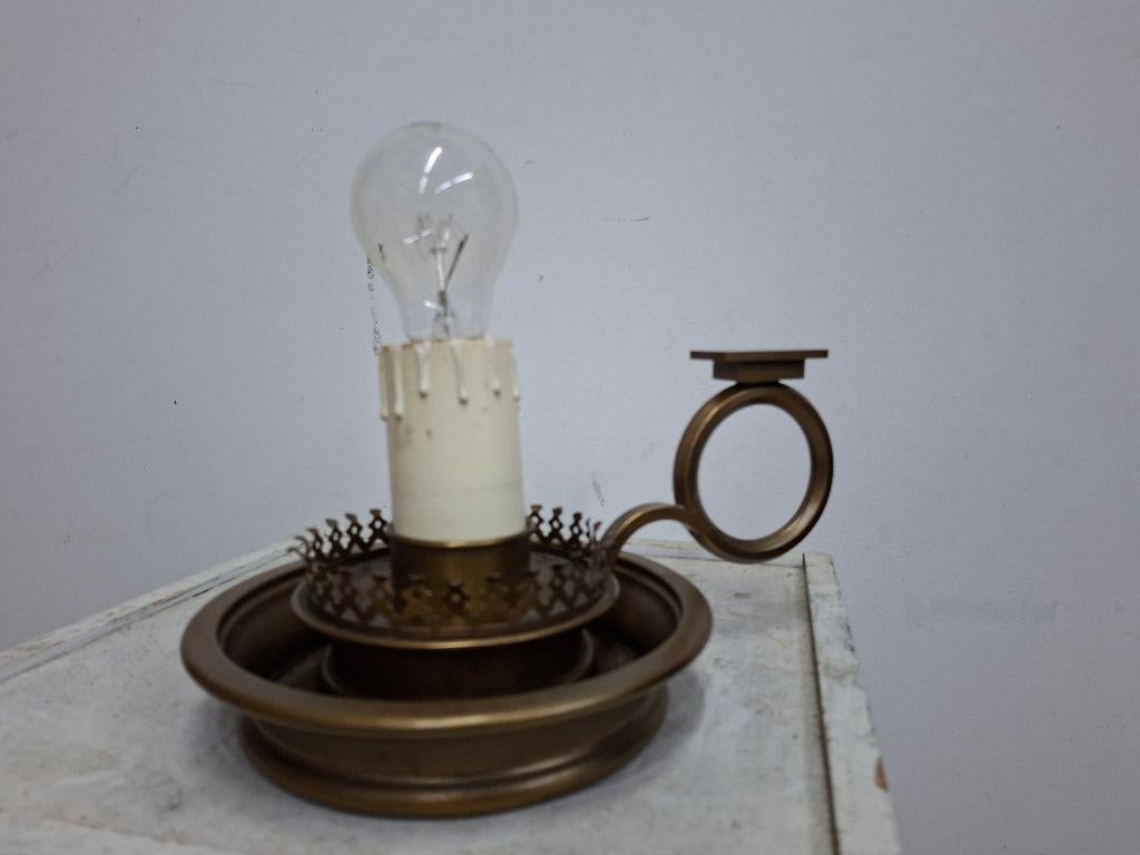 bronskleurige tafellamp, Antiek en Kunst, Antiek | Lampen, Ophalen of Verzenden