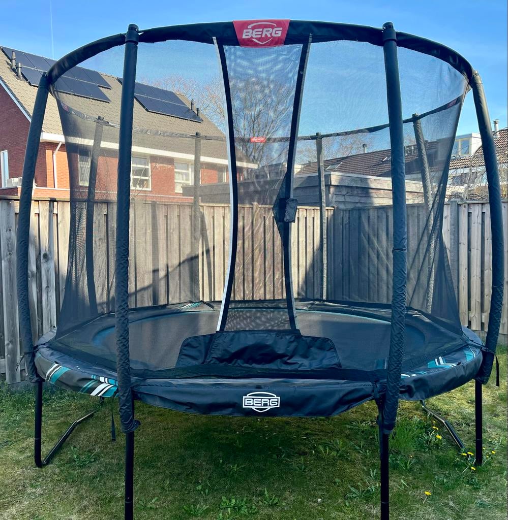 BERG Trampoline Champion Zwart Limited Edition 330 cm, Ophalen, Gebruikt