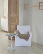 Witte fauteuil met losse hoes, Huis en Inrichting, Ophalen, Zo goed als nieuw, 50 tot 75 cm