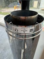 RVS Dubbelwandige Kachelpijp 100/150mm, Doe-het-zelf en Verbouw, Verwarming en Radiatoren, Kachel, Ophalen of Verzenden, Zo goed als nieuw