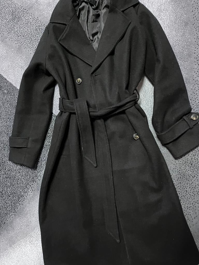 Dames mantel 38, Kleding | Dames, Jassen | Winter, Ophalen of Verzenden, Zo goed als nieuw, Maat 38/40 (M), Zwart