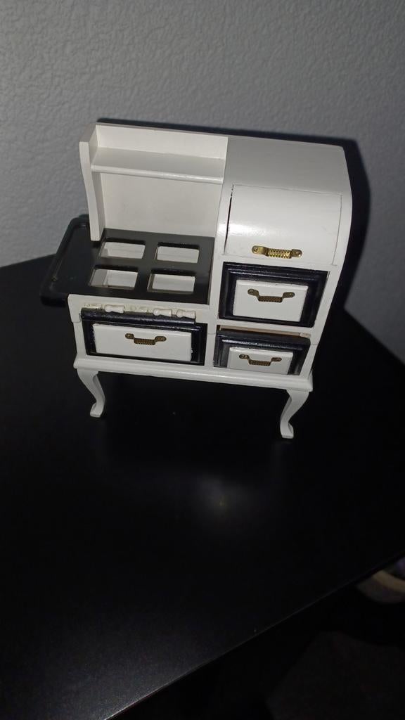 Fornuis oven voor poppenhuis vintage, Verzamelen, Poppenhuizen en Toebehoren, Ophalen of Verzenden, Gebruikt, Poppenhuis