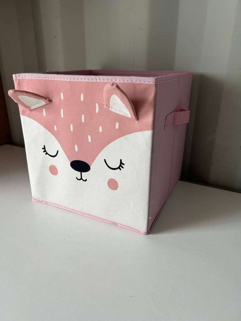 IKEA KALLAX mand roze vos - Opbergbox voor kinder- of babyka, Overige materialen, Minder dan 50 cm, Gebruikt, .