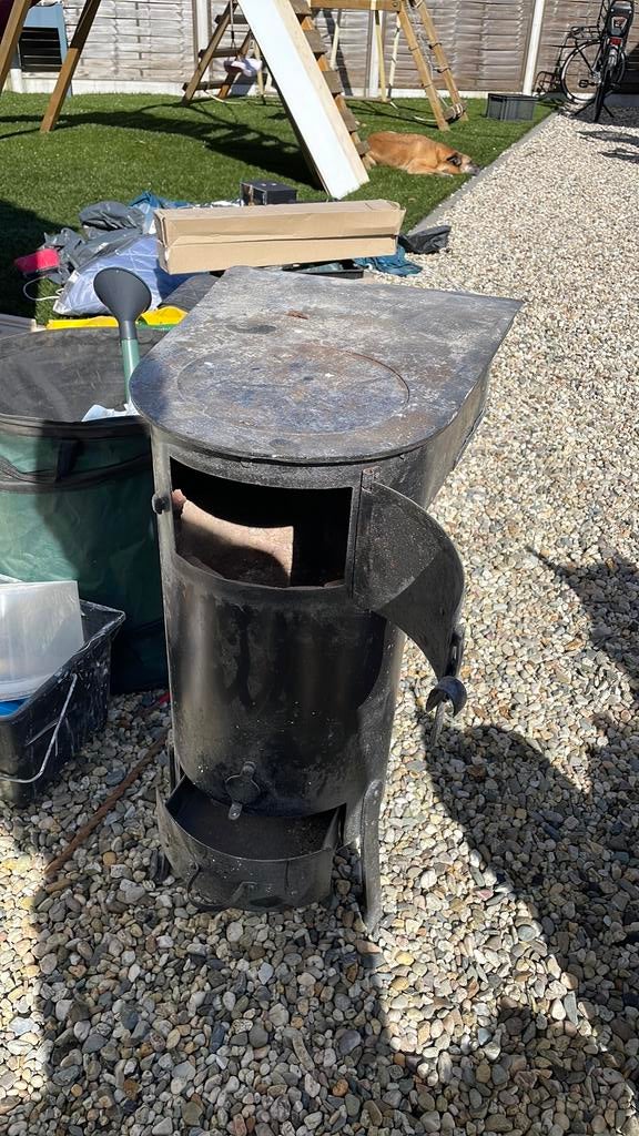 Antieke kolenkachel, Ophalen