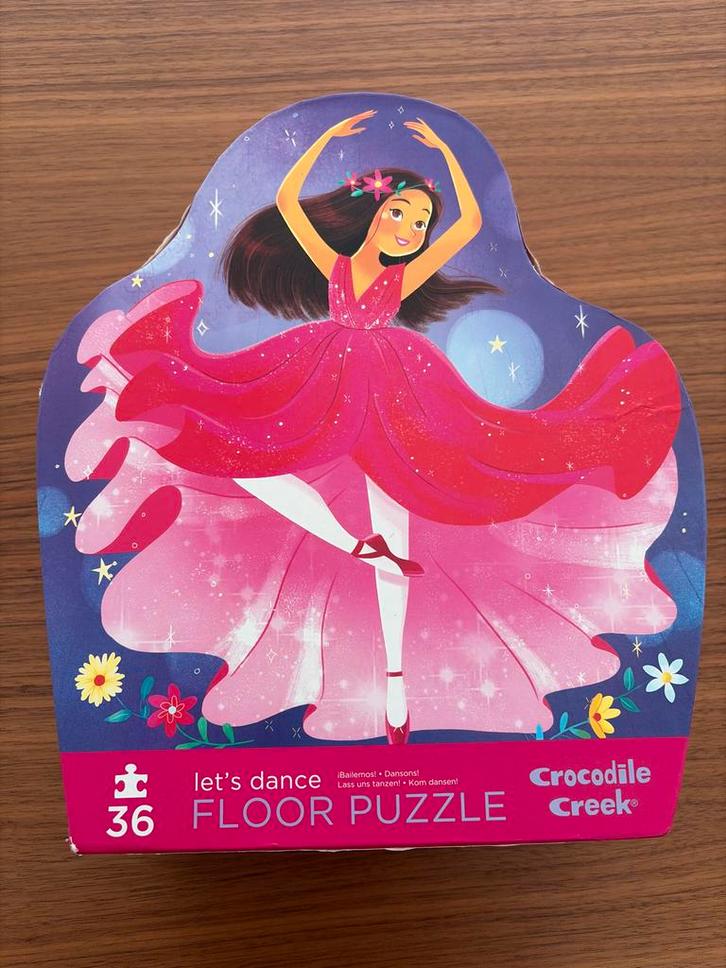 Crocodile Creek Let's Dance Vloerpuzzel 36 stukjes, Kinderen en Baby's, Speelgoed | Kinderpuzzels, Gebruikt, 2 tot 4 jaar, 10 tot 50 stukjes