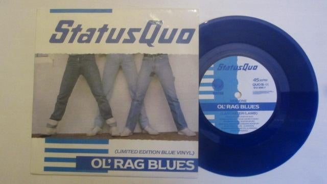 Status Quo Ol,Rag Blues { UK }, Cd's en Dvd's, Vinyl Singles, 7 inch, Single, Ophalen of Verzenden, Zo goed als nieuw