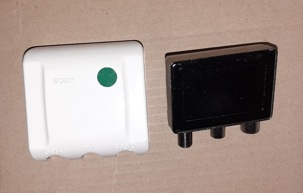 Opsteek Drievoudige Signaalverdeler UMU SQ601 TV Radio Data, Ophalen, Nieuw, Minder dan 2 meter, Overige kabels