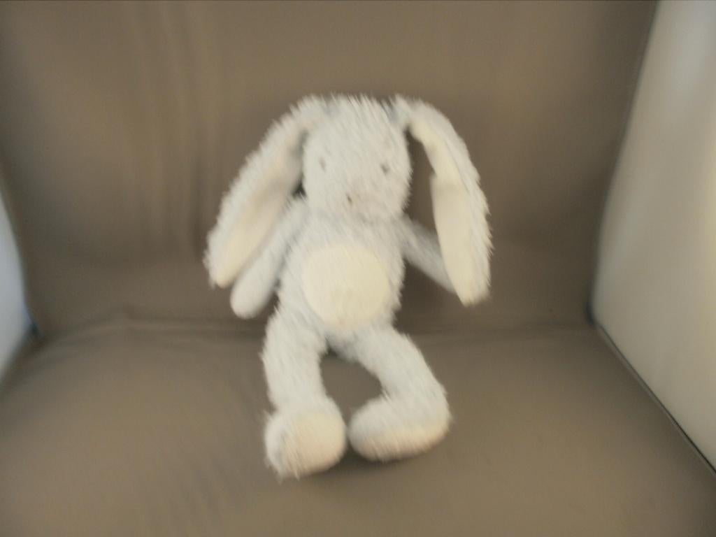 blokker happy horse konijn Billy blauw/wit velours en, Kinderen en Baby's, Speelgoed | Knuffels en Pluche, Ophalen of Verzenden