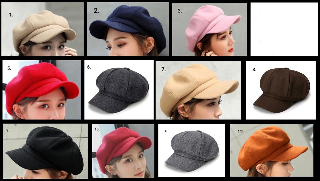 Baret ballonmuts bakkerspet krantenjongenspet muts met klep, Ophalen of Verzenden, Nieuw, 56 of 57 cm (M, 7 of 7⅛ inch), Pet