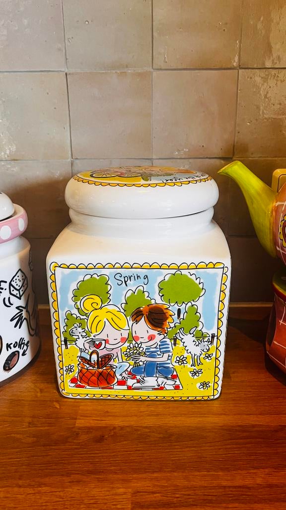 Blond Amsterdam voorraadpotten en theepot, Ophalen, Gebruikt, Blond Amsterdam, Keramiek