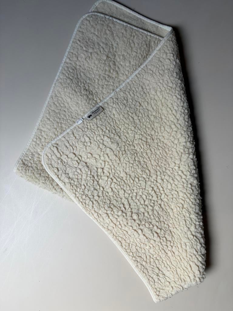 Alwero deken van wol, Ophalen of Verzenden, Gebruikt, Minder dan 70 cm, Deken