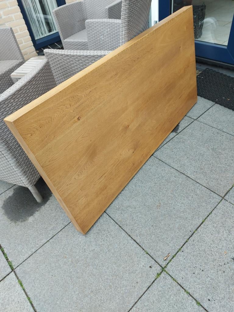 Eikenhouten salontafel. met poten, Huis en Inrichting, Tafels | Eettafels, Ophalen, Eikenhout, 50 tot 100 cm, Zo goed als nieuw