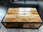Salontafel Tampa mangohout met staal - 110x70x40cm, Ophalen, Gebruikt, 100 tot 150 cm, 50 tot 100 cm
