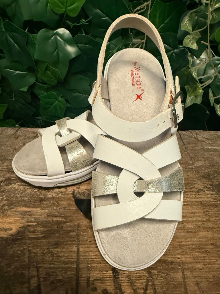 Bijna Nieuwe sandalen van Xsensible maat 37 (wijdte G), Kleding | Dames, Schoenen, Wit, Zo goed als nieuw, Xsensible, Xsensible