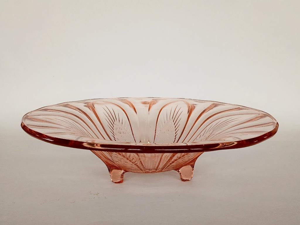 Schaal Walther & Söhne Margit Persglas Art Deco Vintage, Ophalen of Verzenden